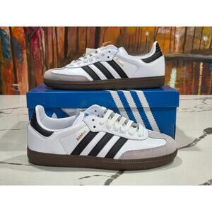 Adidas Samba OG White Black Gum Size 5.5 Men's, 6.5 Women's B75806 New in Box